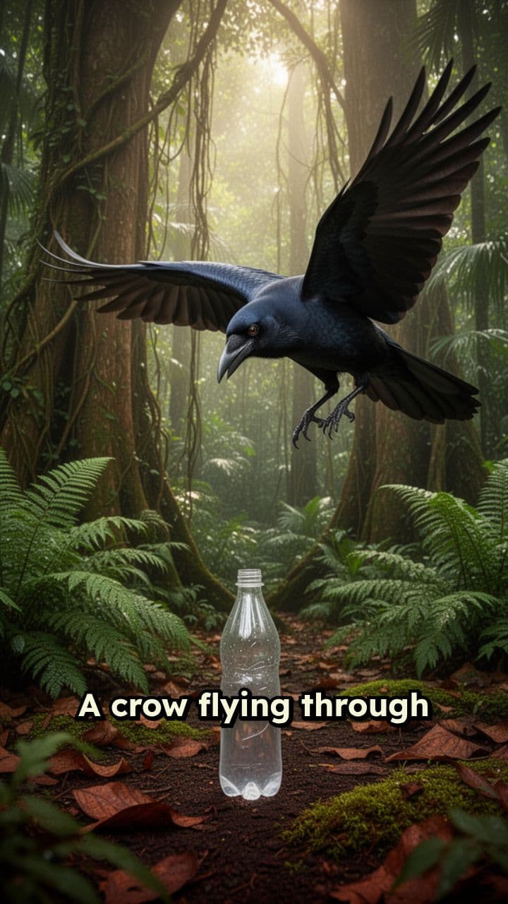 The Thirsty Crow’s Clever Solution
