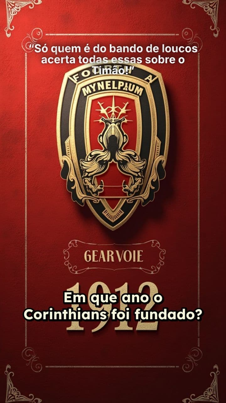 “Só quem é do bando de loucos acerta todas essas sobre o Timão!”