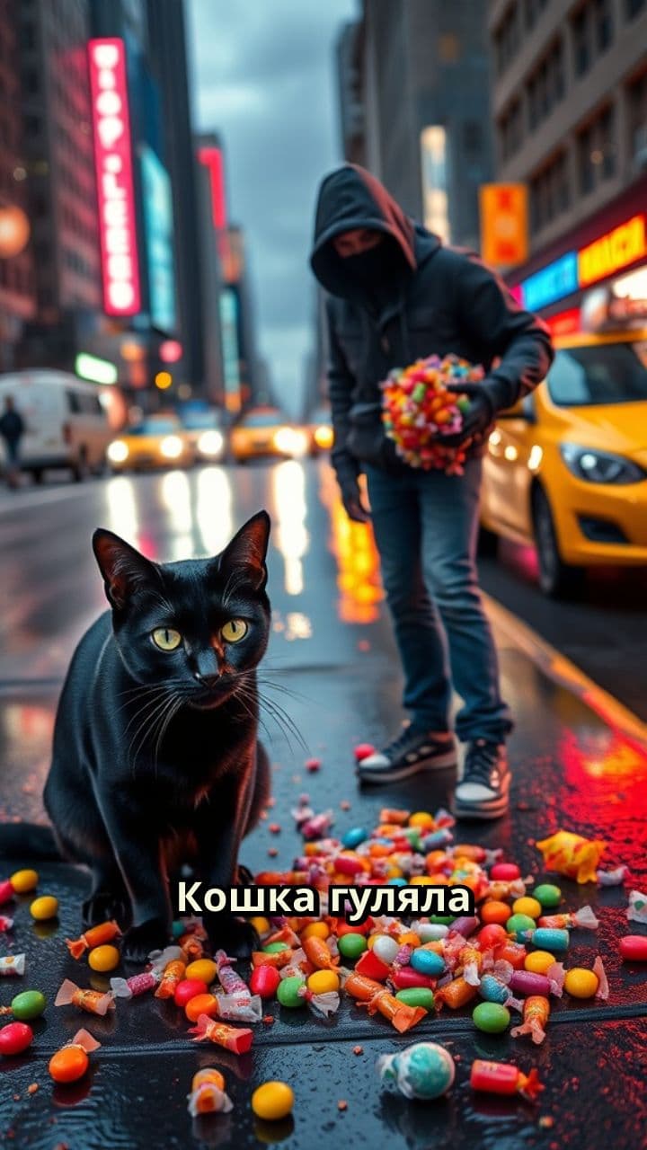 Кошка и воришка в Нью-Йорке