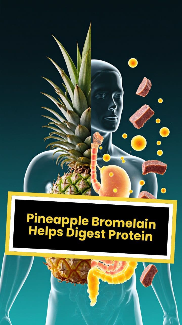 Pineapple Bromelain Helps Digest Protein