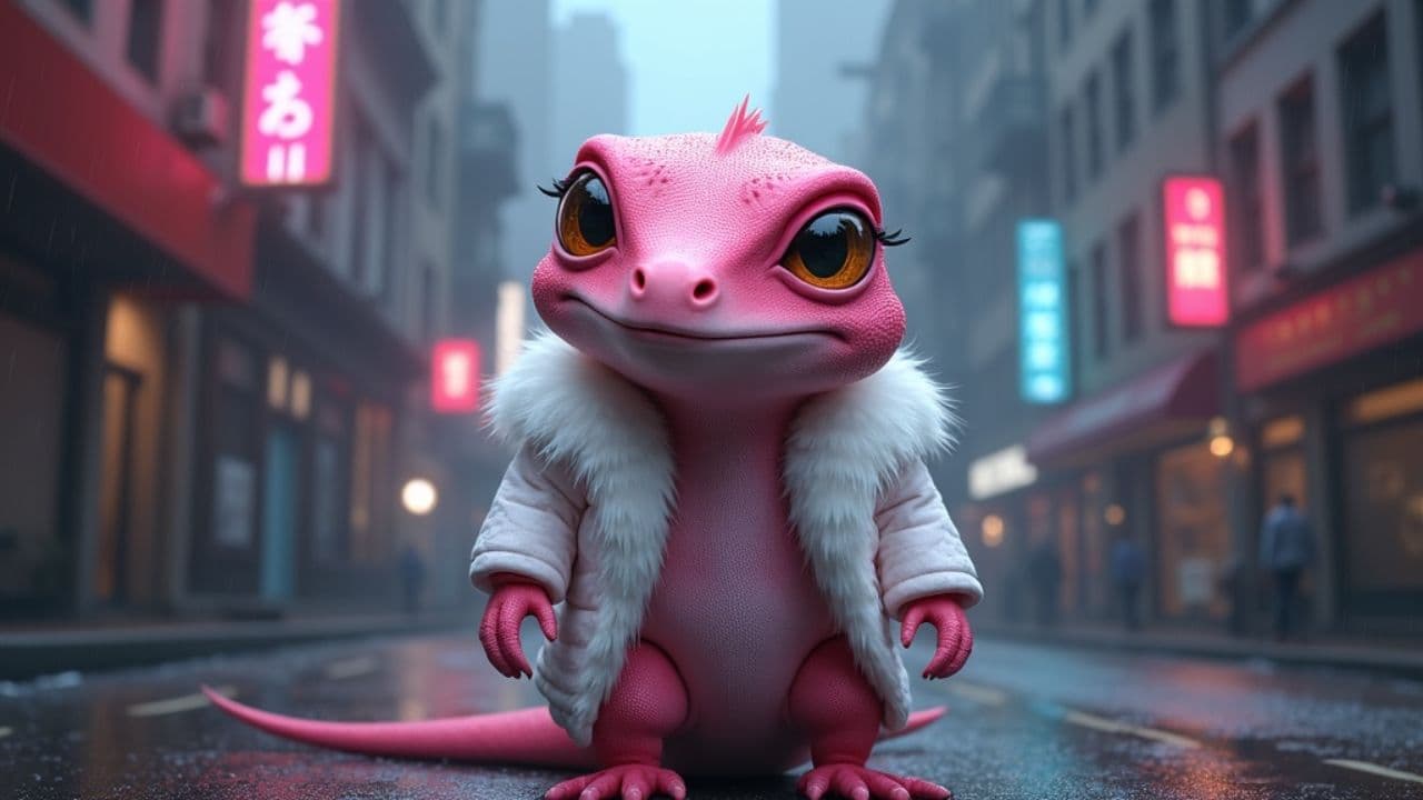 Dystopian Transformation in Neon Streets