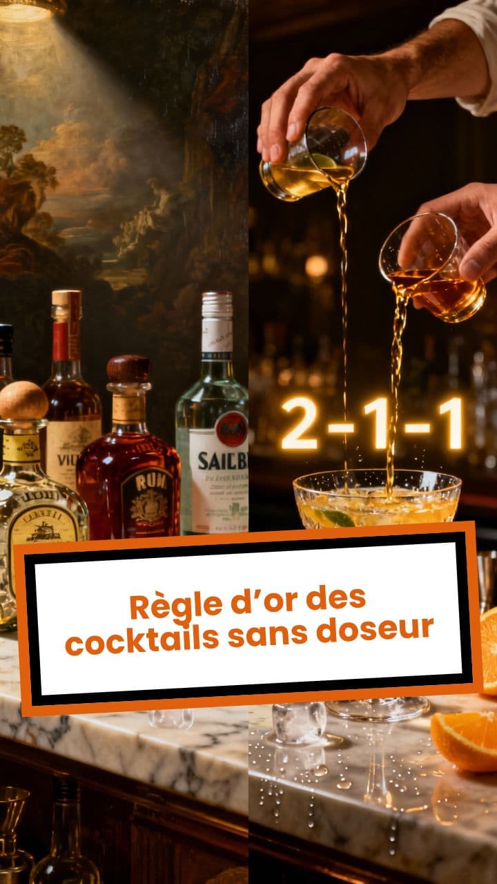 Règle d’or des cocktails sans doseur