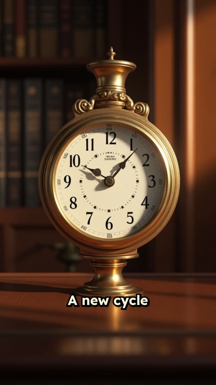 Timeless Elegance: A 24-Hour Clock Timelapse
