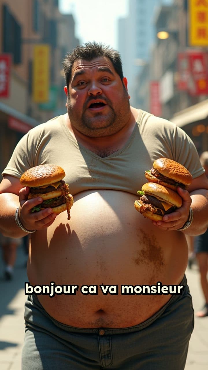 Manger des burgers à gogo