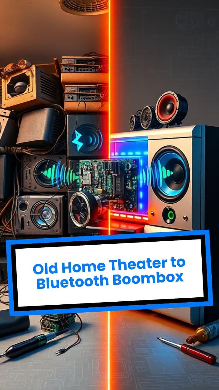 Old Home Theater to Bluetooth Boombox