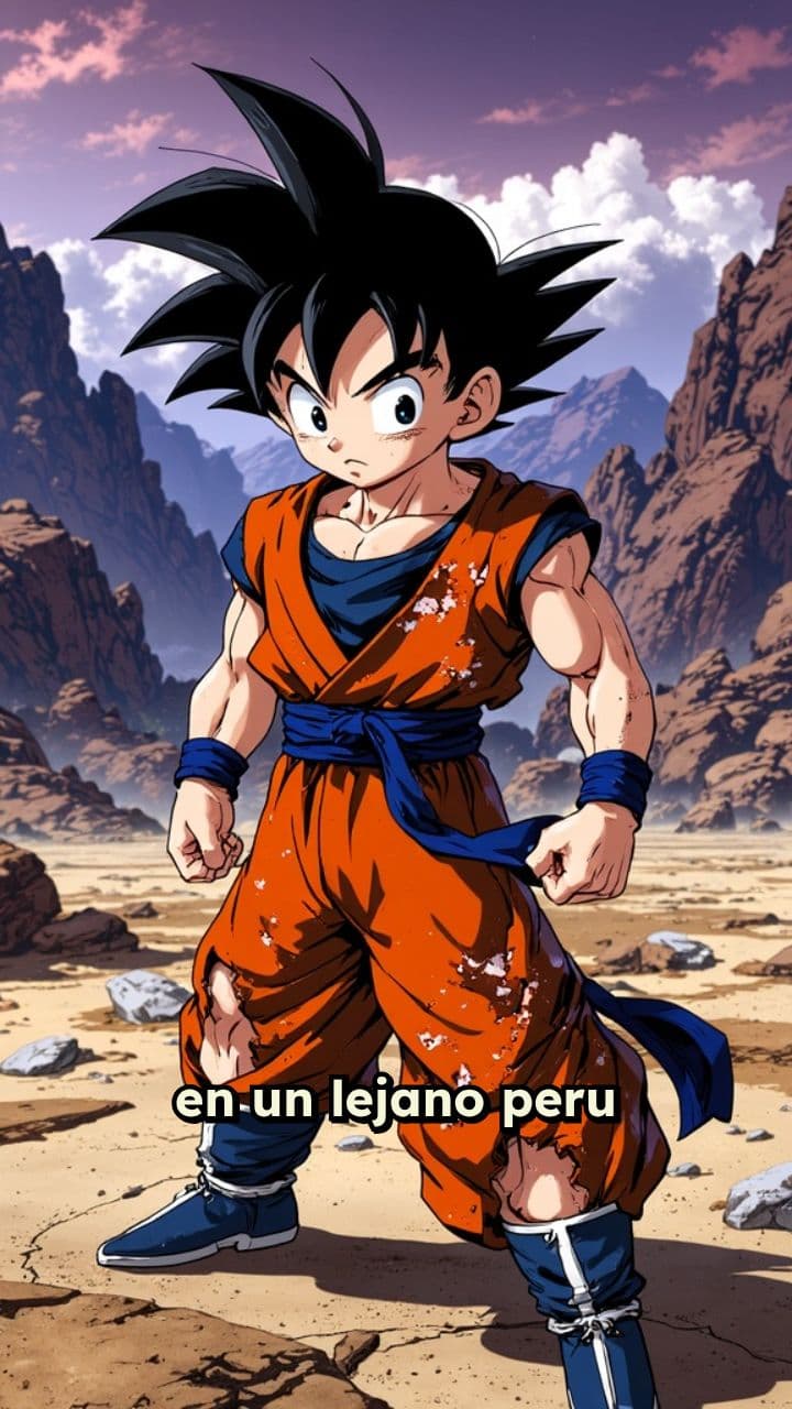 La determinación de un joven gohan