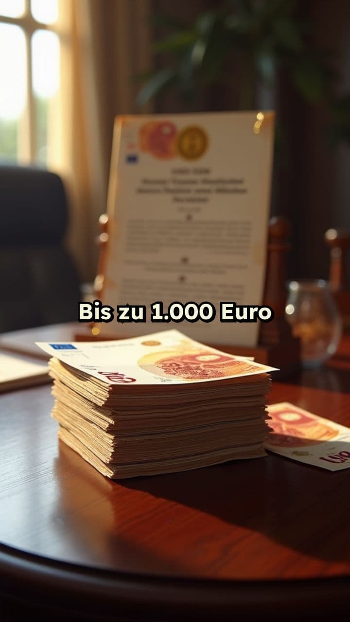Jährlicher Bonus von bis zu 1.000 Euro