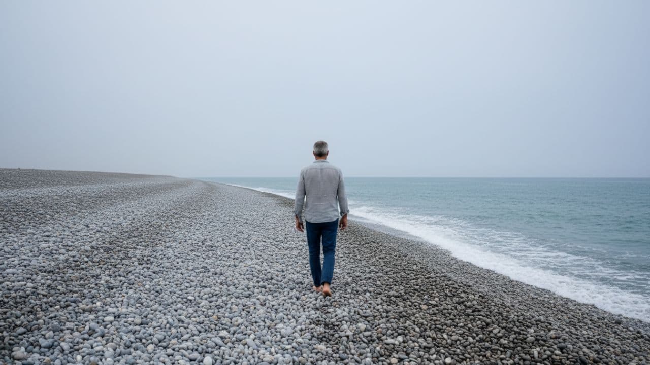 Solitude on the Pebble Beach
