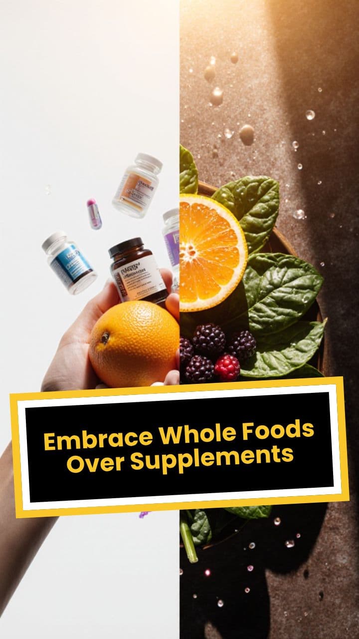 Embrace Whole Foods Over Supplements