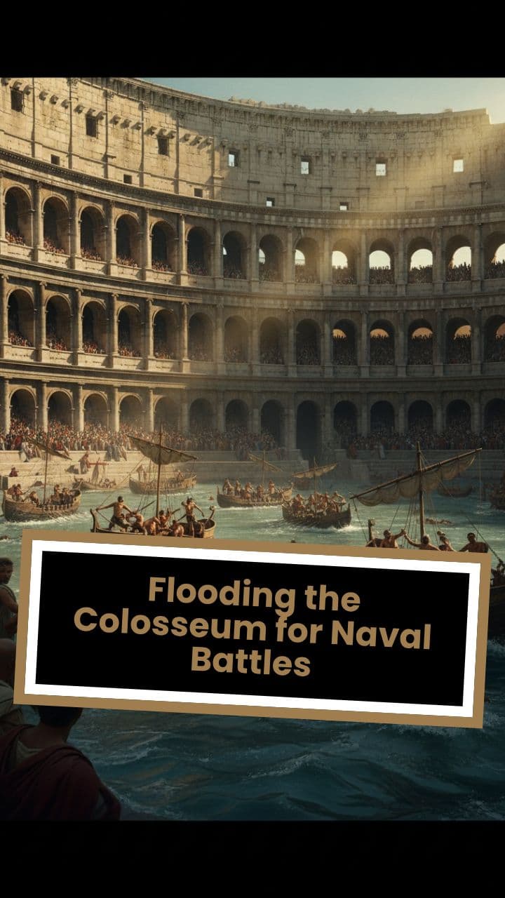Flooding the Colosseum for Naval Battles