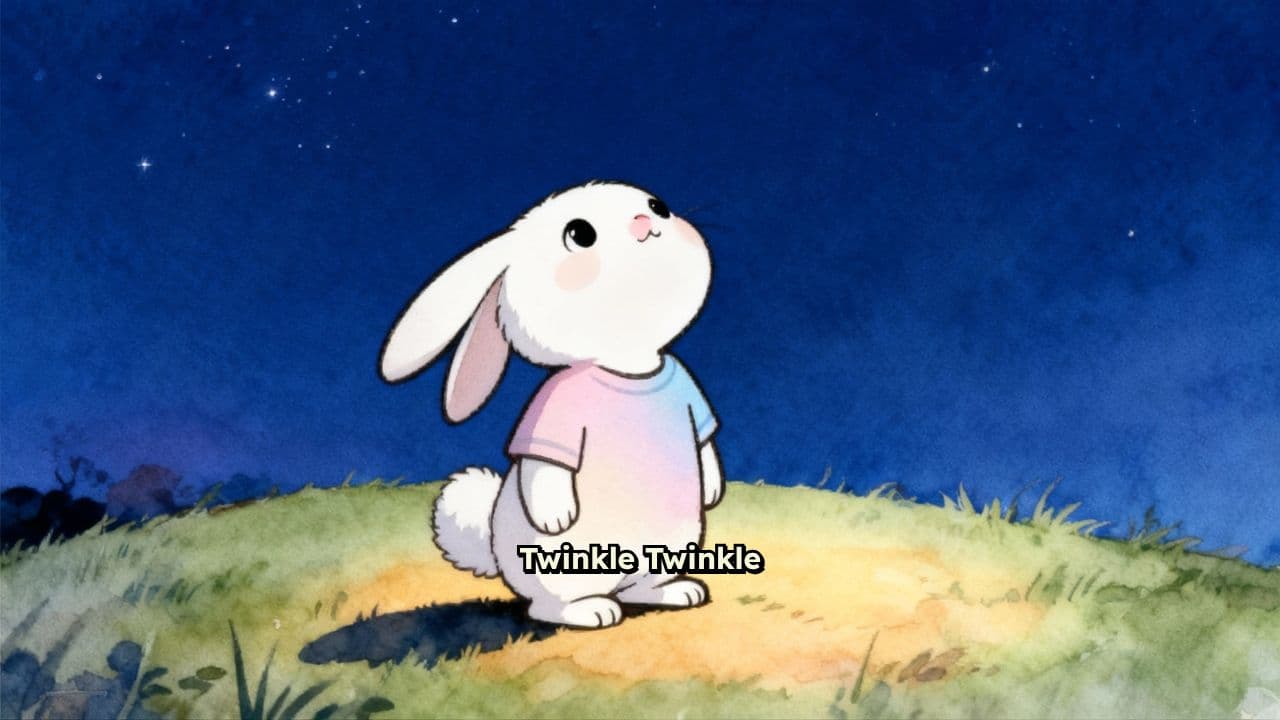 Twinkle Twinkle Bunny Night Sky