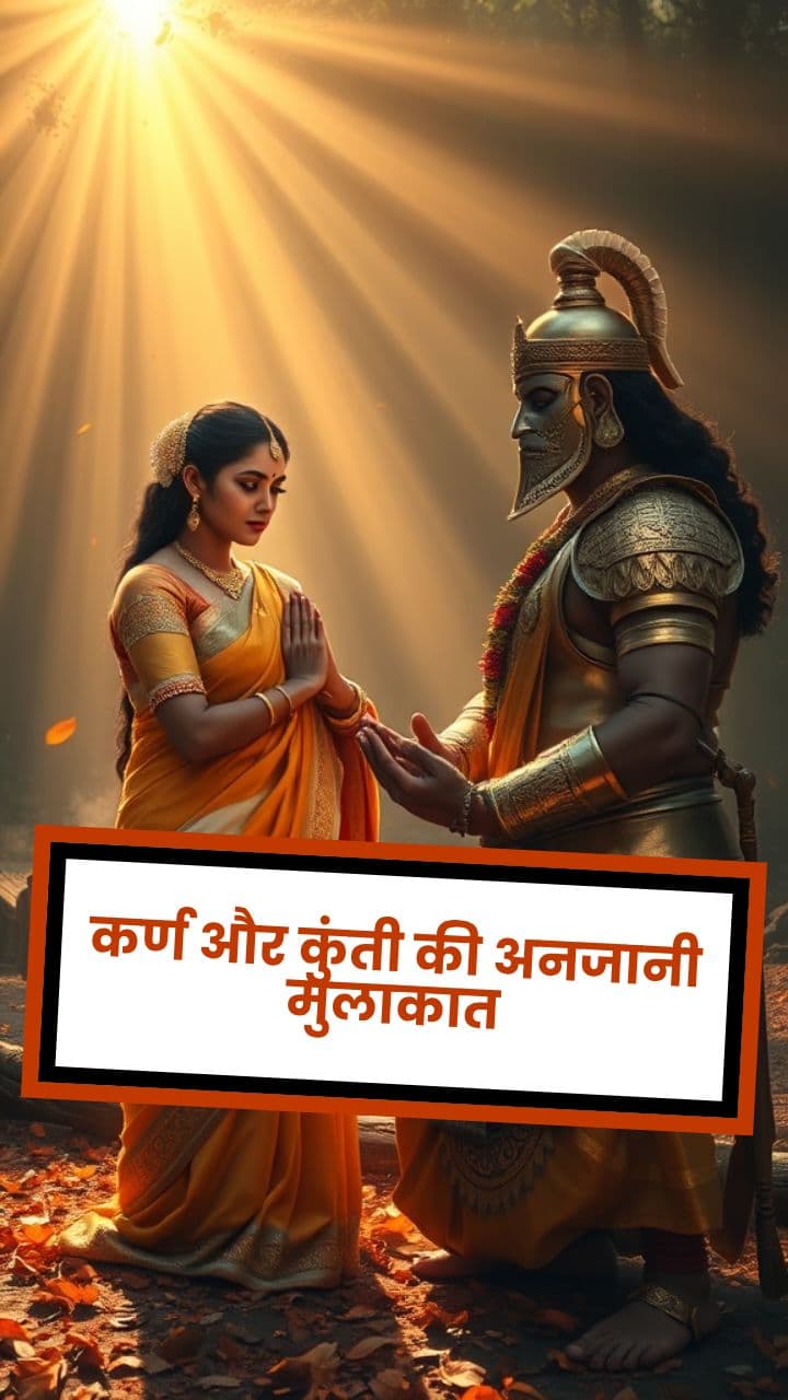 कर्ण और कुंती की अनजानी मुलाकात