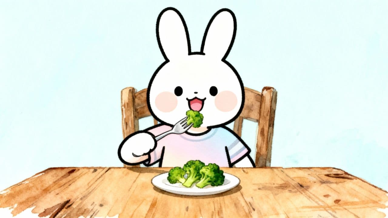 A Bunny's Healthy Meal