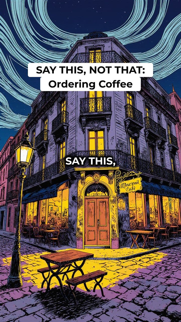 Say THIS Not That: Spanish Coffee Edition