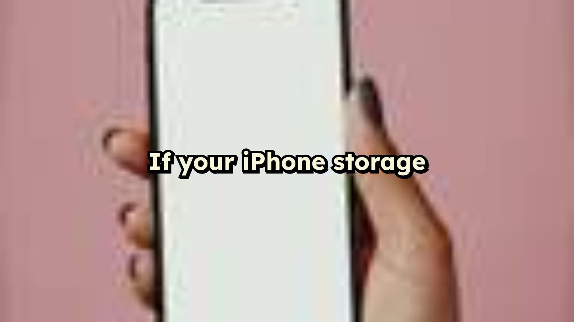 Free Up iPhone Storage in Four Steps (duplicated)