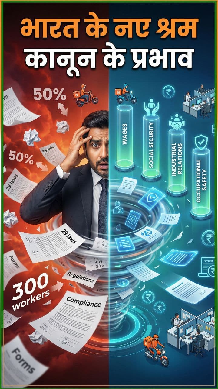 भारत के नए श्रम कानून के प्रभाव