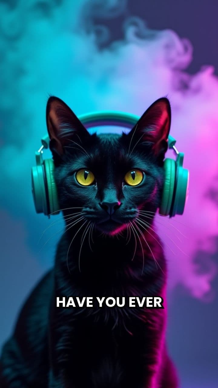 The Cat With Neon Smoke (duplicated)