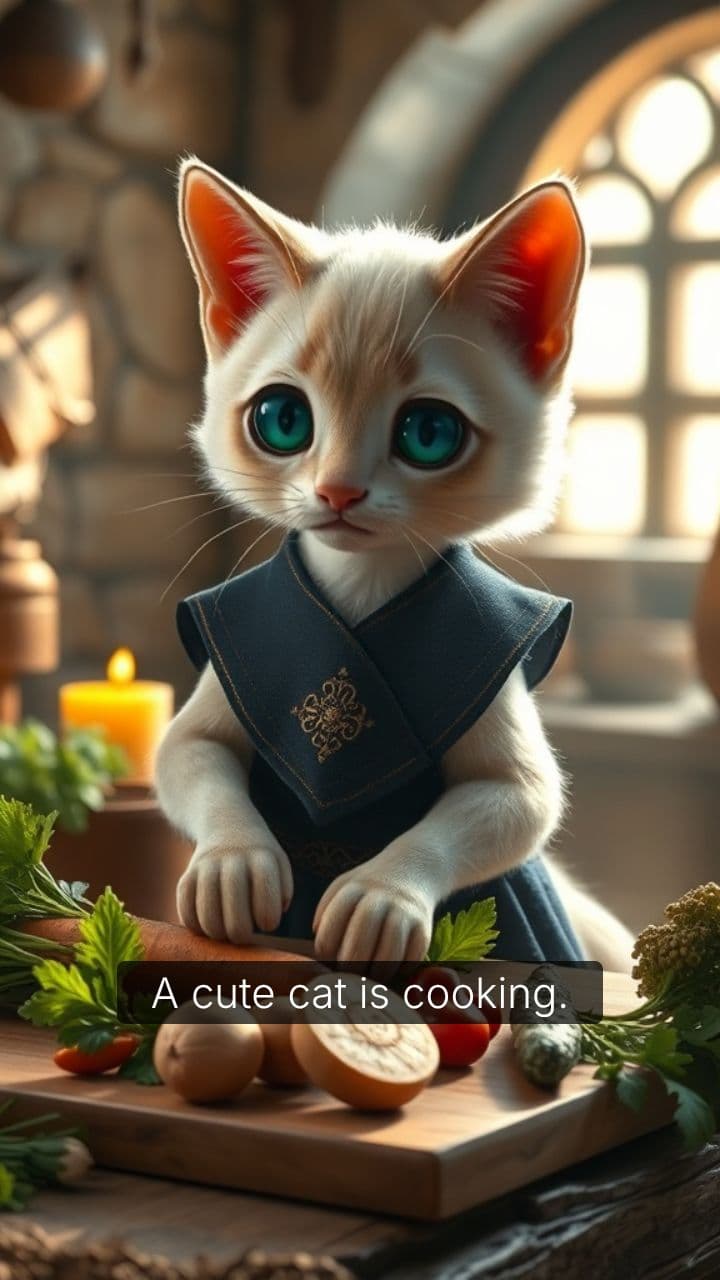 A Cat's Cooking Adventure