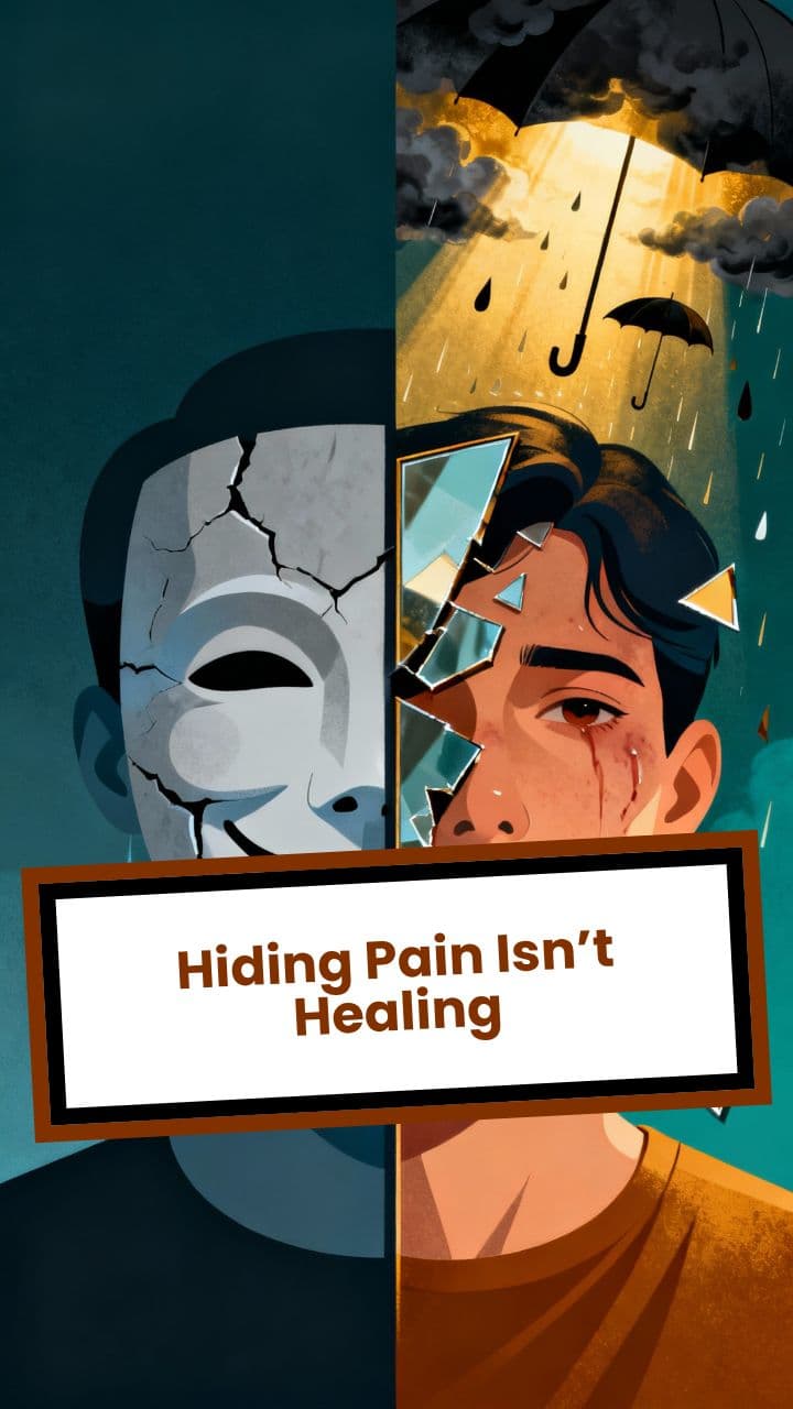 Hiding Pain Isn’t Healing
