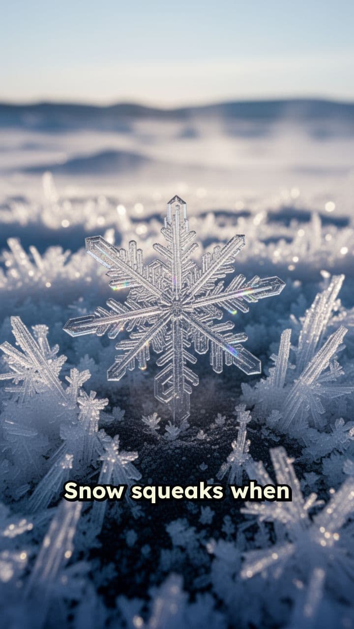Why Snow Squeaks in Cold Weather