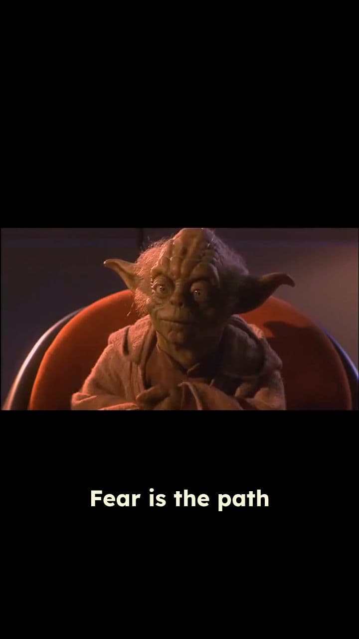 Fear Is The Path To The Dark Side