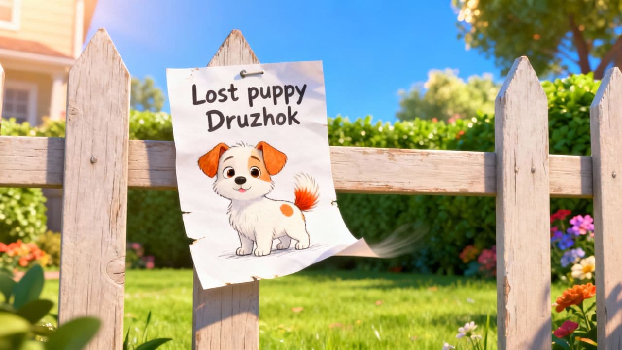 Пропала собака по кличке Дружок