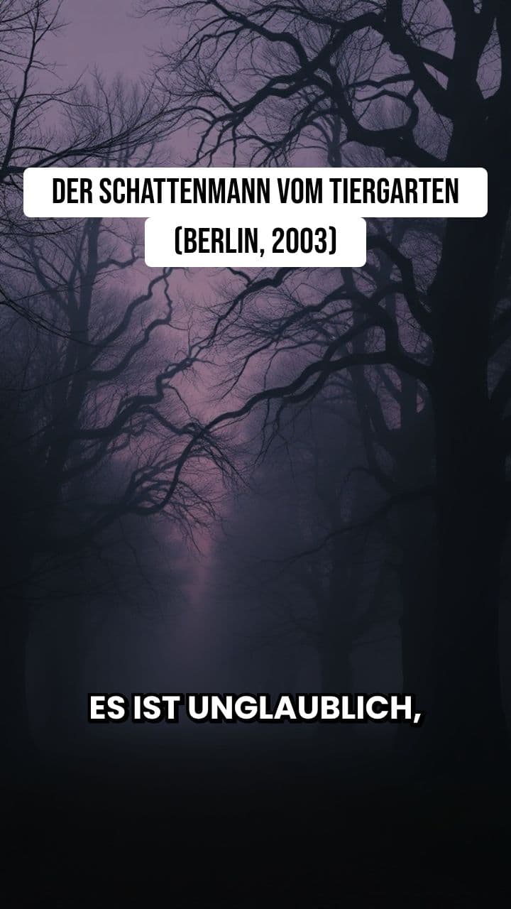 Der Schattenmann vom Tiergarten