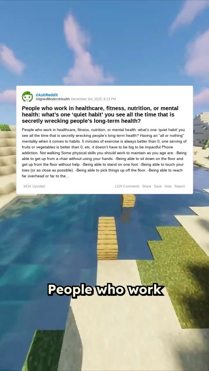 Quiet Habits Hurting Long-Term Health