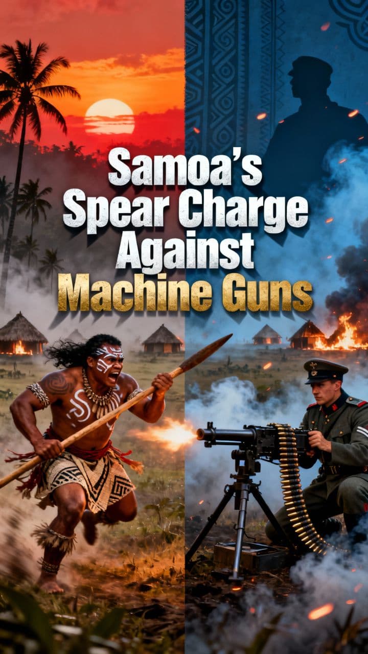 Samoa’s Spear Charge Against Machine Guns