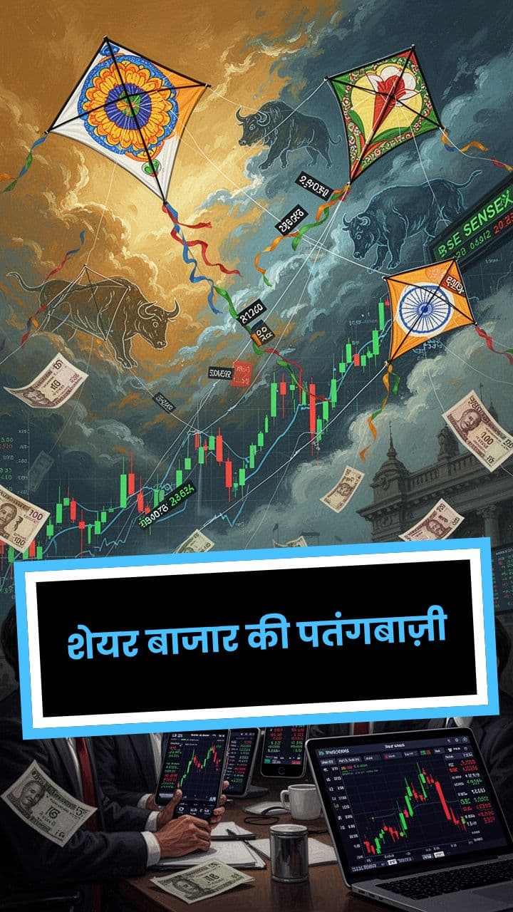 शेयर बाजार की पतंगबाज़ी