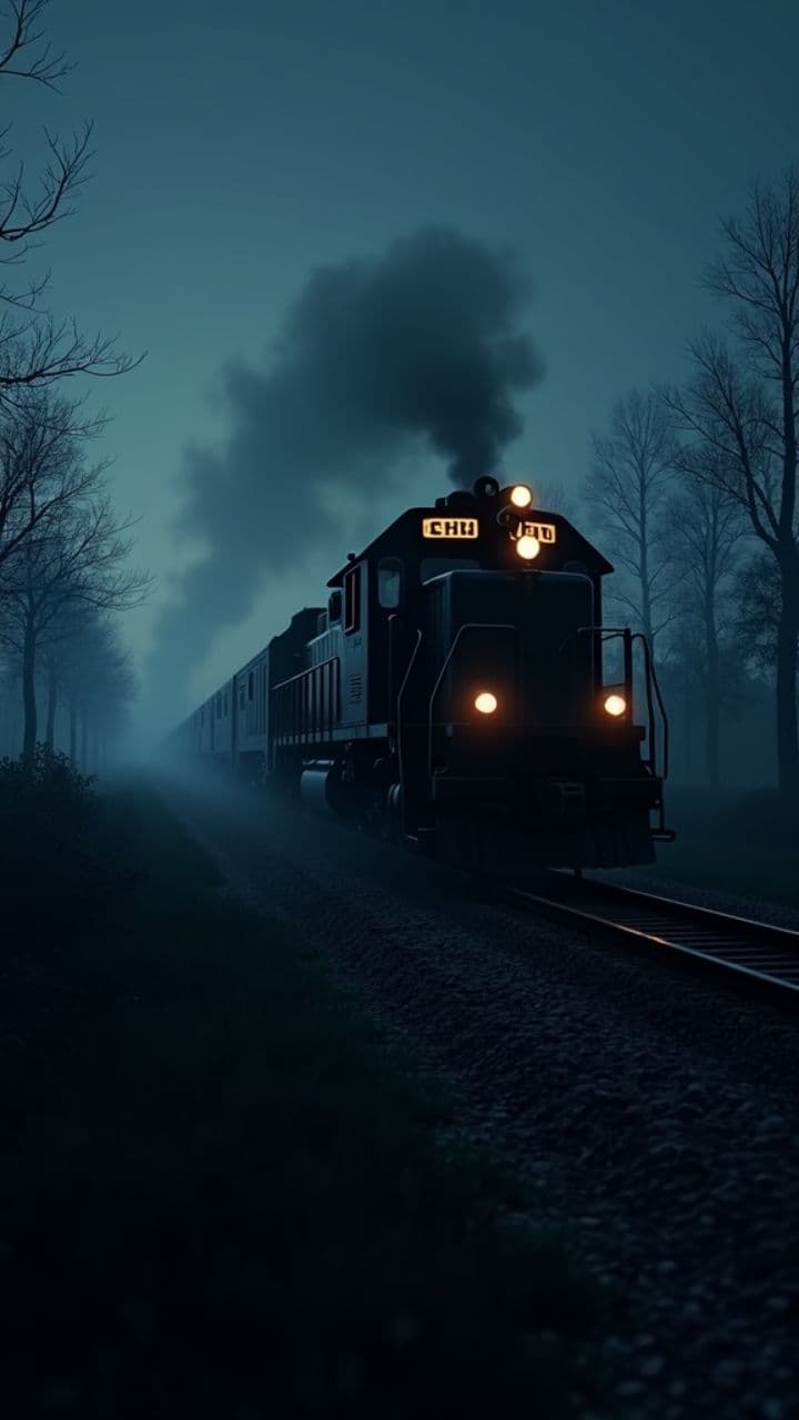 Страшный клоун в поезде