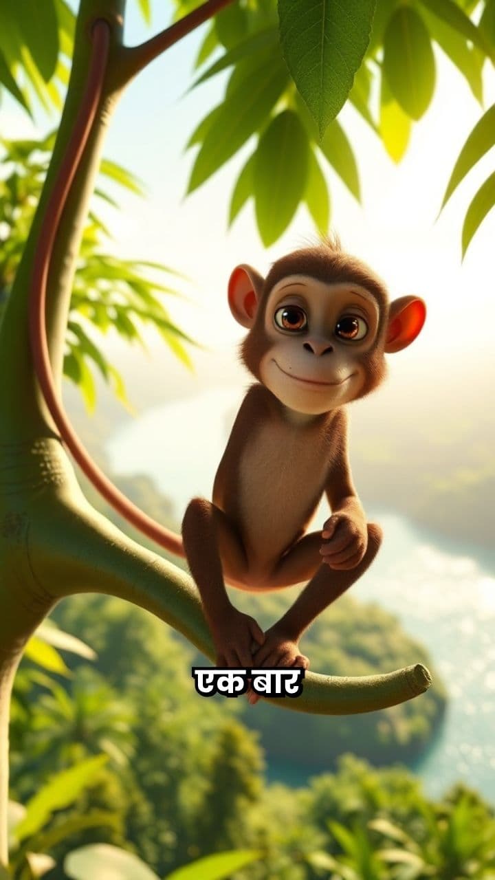 बंदर की बुद्धिमानी और मगरमच्छ का षड्यंत्र