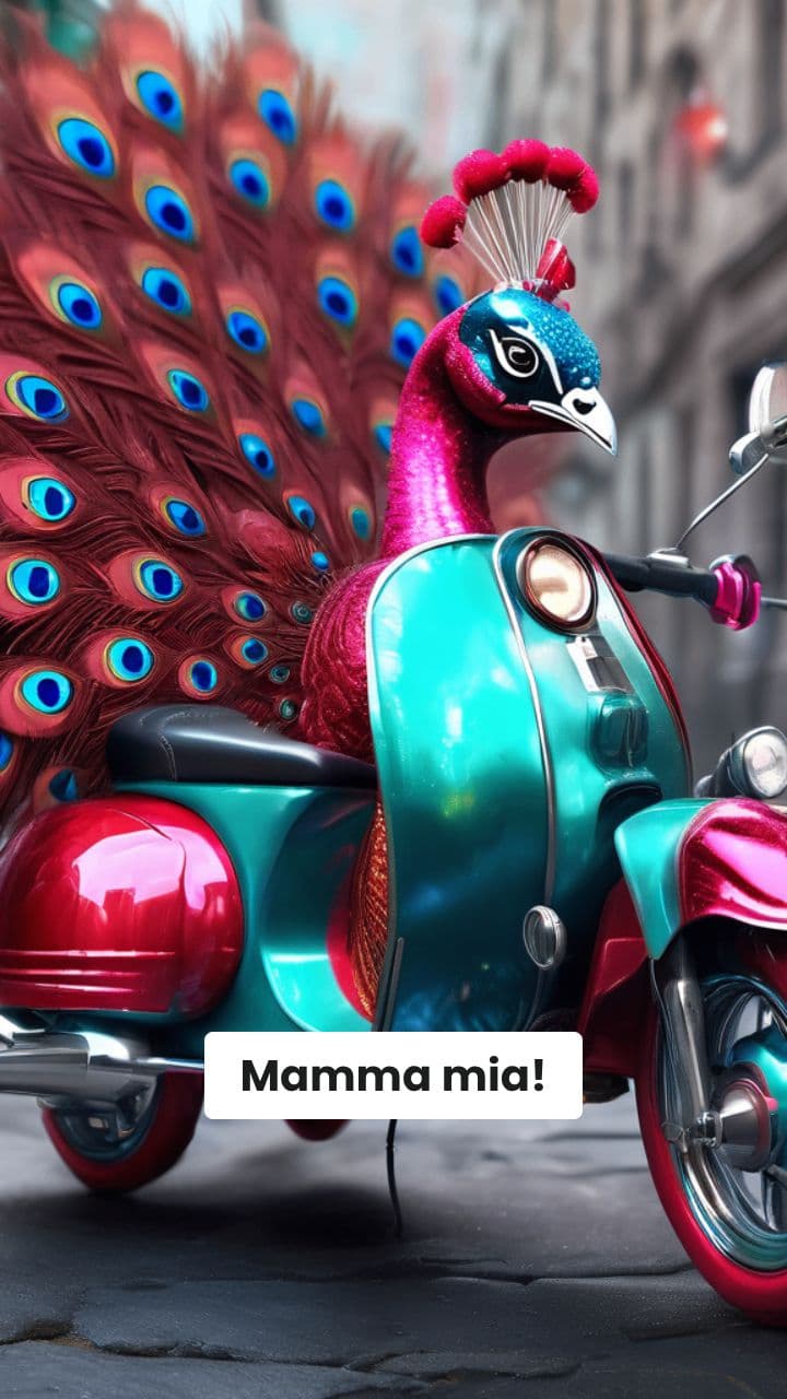 T-Rexi-Spaghettio e la PavoneMoto Pazzesca