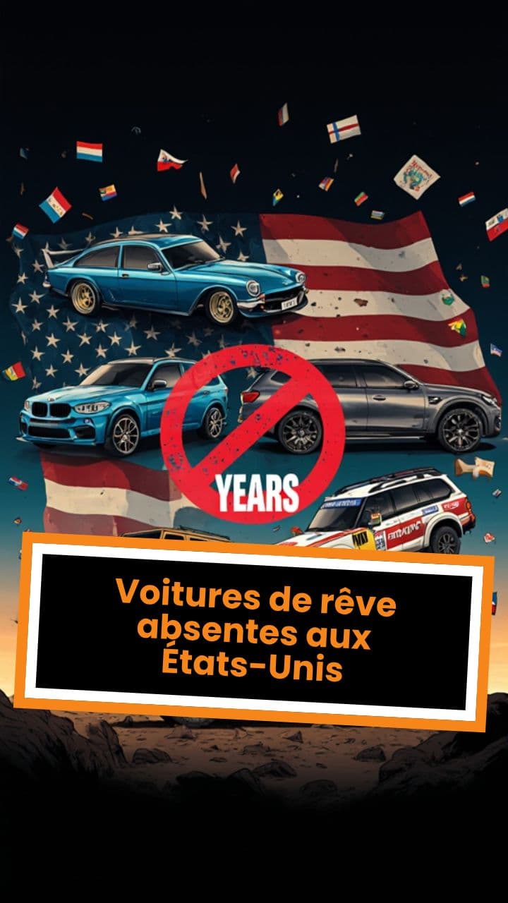 Voitures de rêve absentes aux États-Unis
