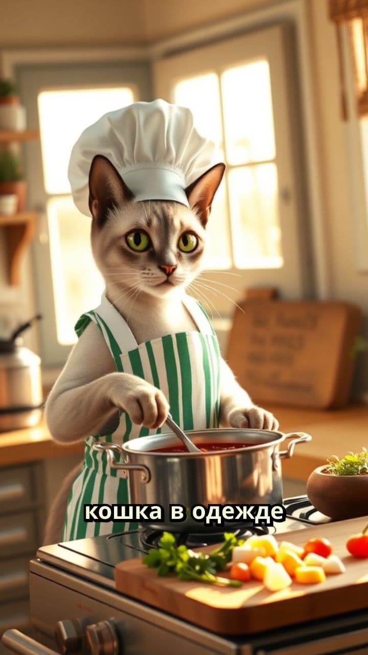 Кошка вызывает клининг перед гостями