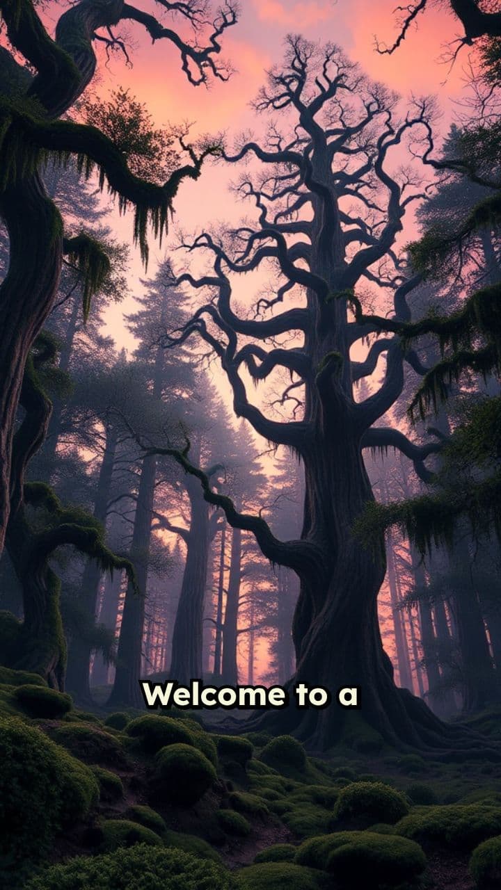 A Journey Through a Dreamlike Forest at Twilight