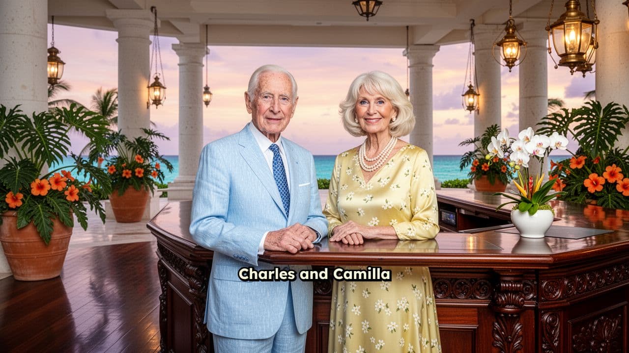 Charles and Camilla Check Into Caribbean Hotel
