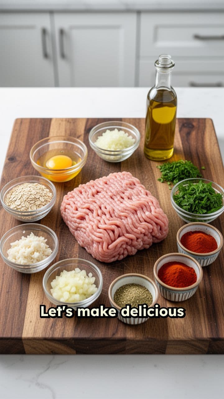 Healthy Baked Chicken Meatballs