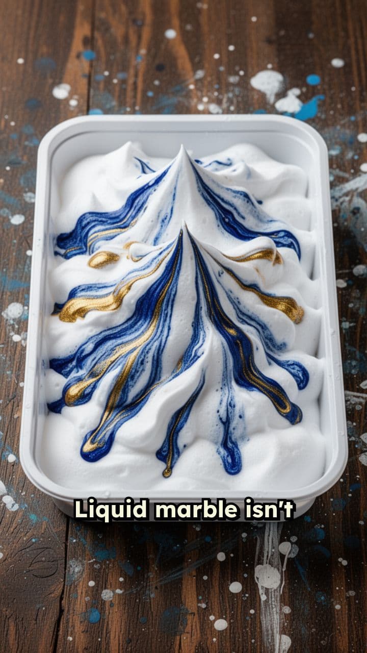 Liquid Marble Swirl Art