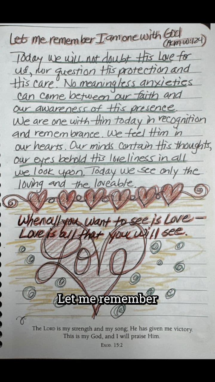 Remembering Oneness with God