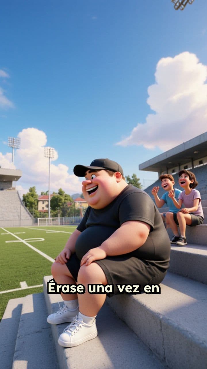 Jorge en la cancha con amigos