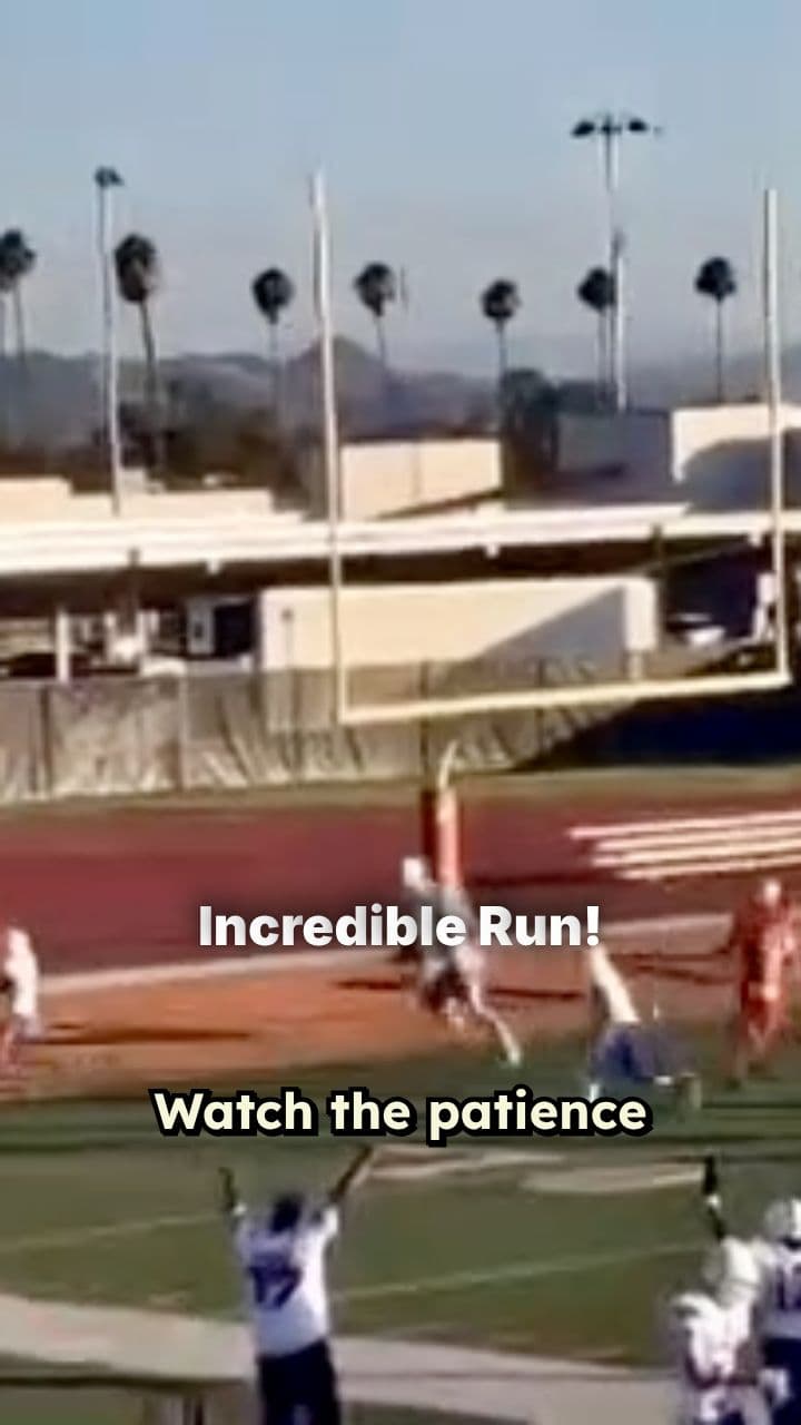 Explosive Touchdown Run