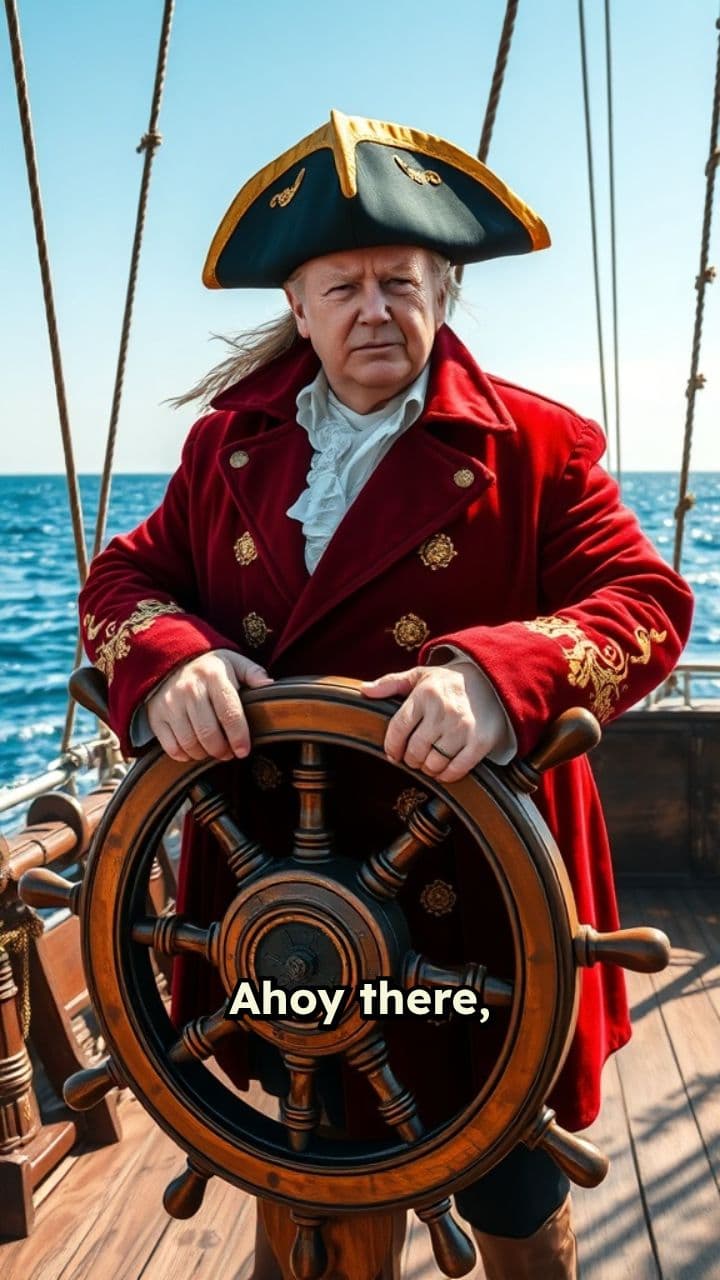 Pirate Captain Trump Birthday Message