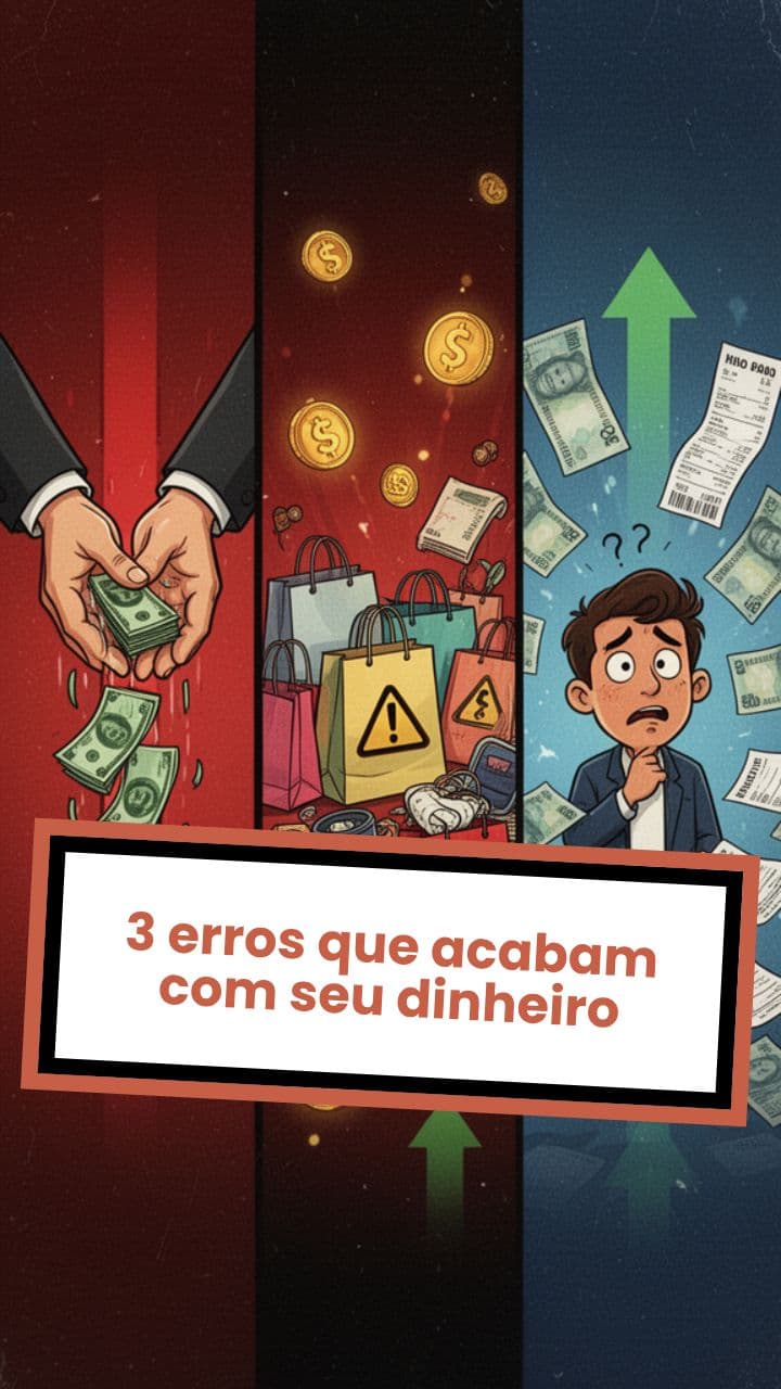 3 erros que acabam com seu dinheiro