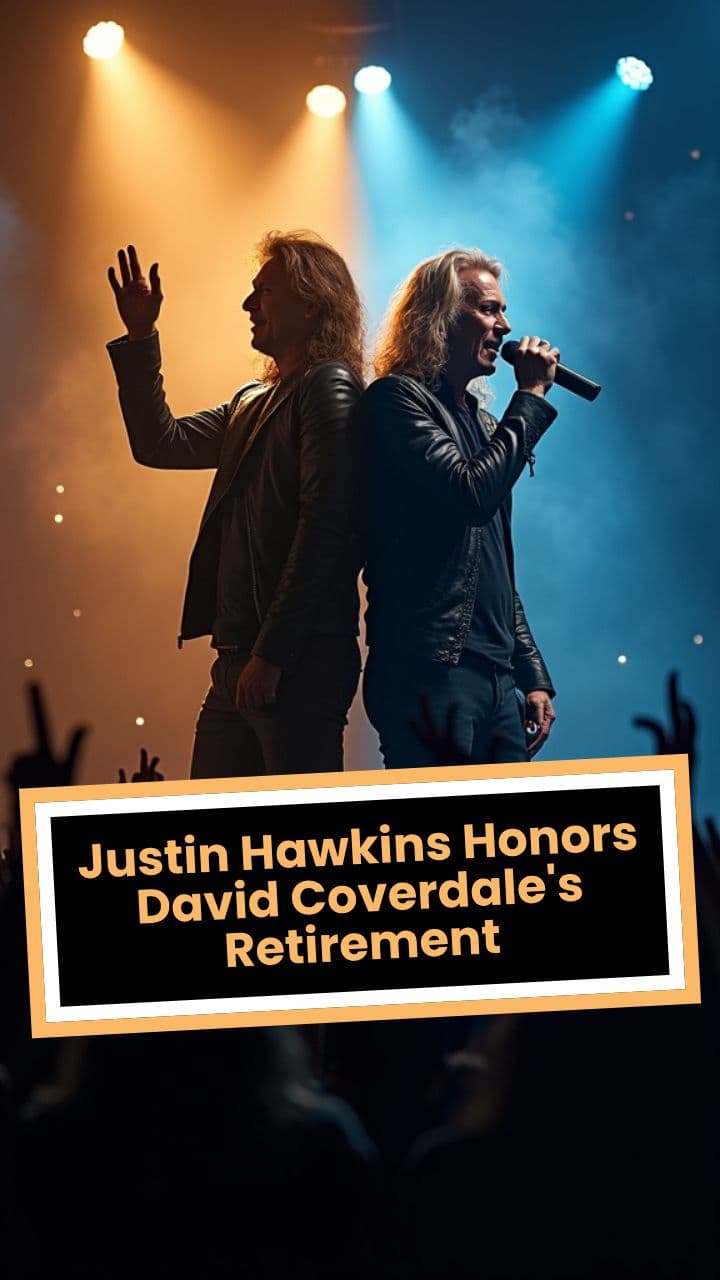 Justin Hawkins Shares His Thoughts on David Coverdale’s Retirement