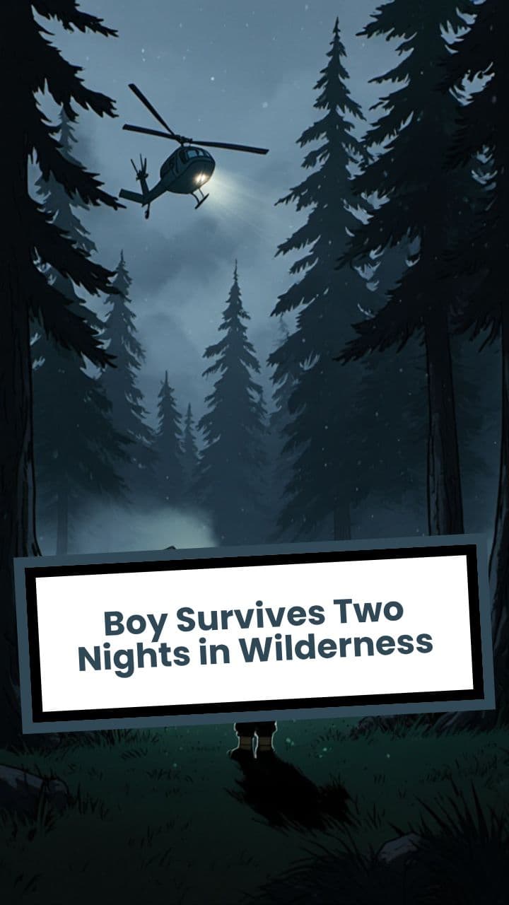 Boy Survives Two Nights in Wilderness