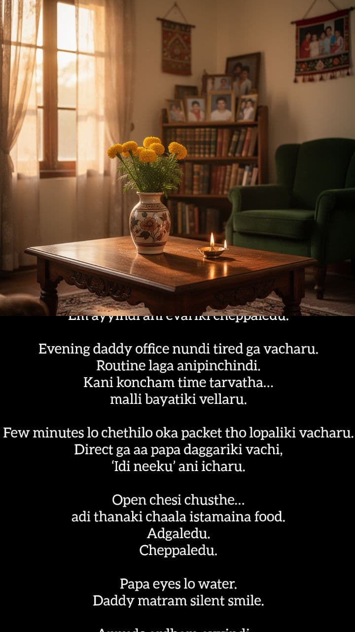 నాన్న ప్రేమ మౌనంగా చెప్పింది