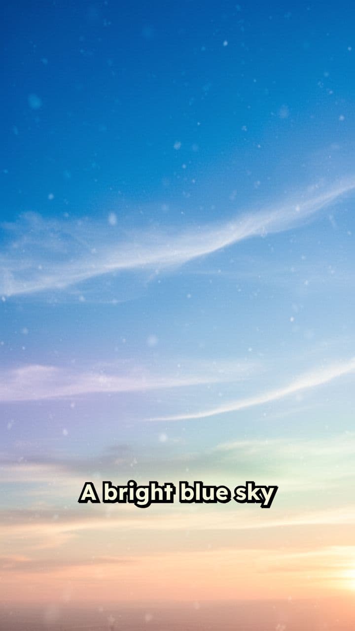 Shy Little Cloud in Blue Sky