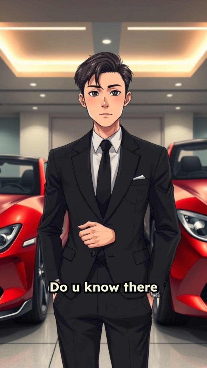 Man with Two Luxury Cars