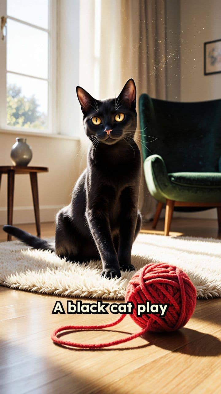 Dog Attacks Cat Playing with Ball